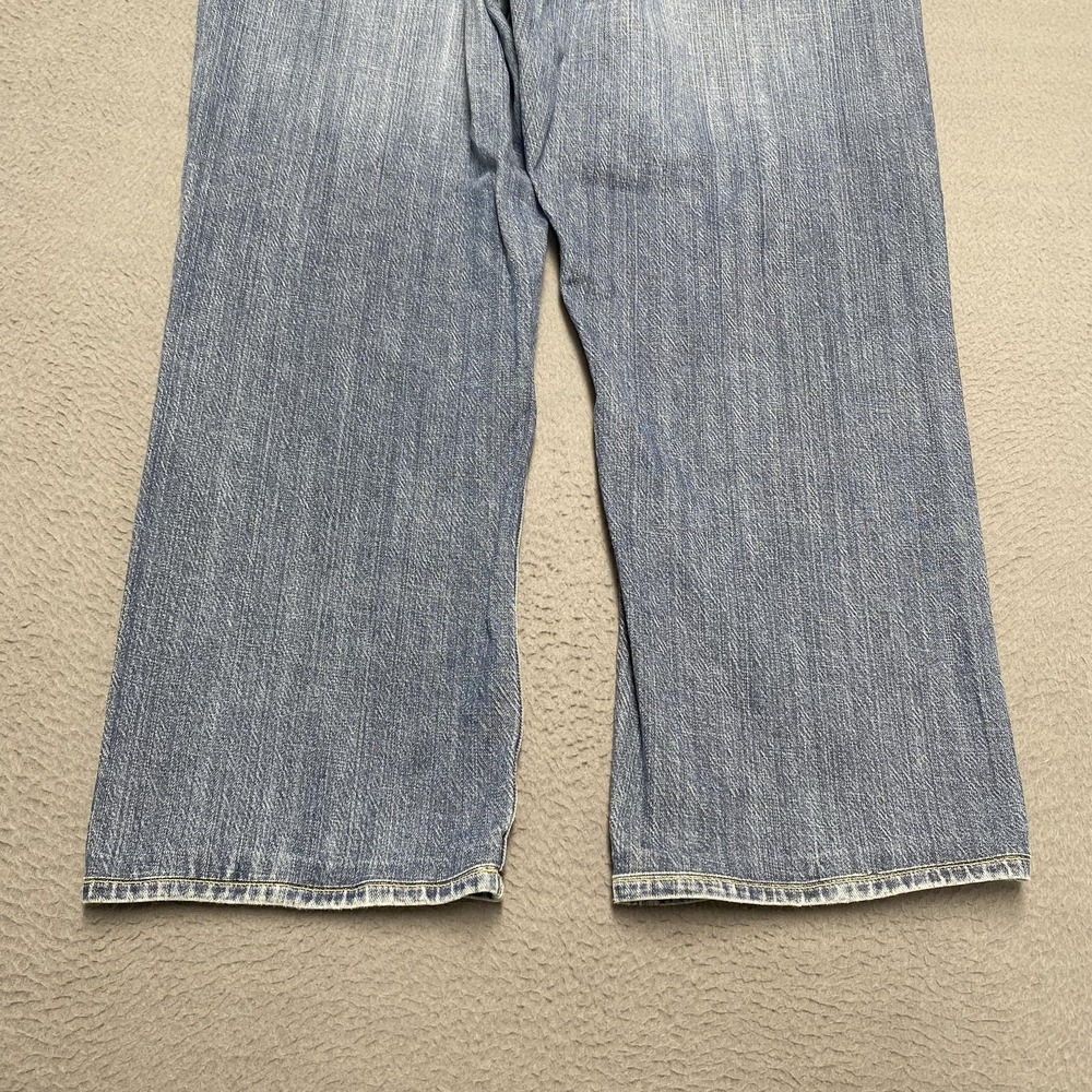 Agave Waterman Jeans Mens 38x28 Blue Relaxed Straight Denim Medium Wash Pants - Picture 9 of 14
